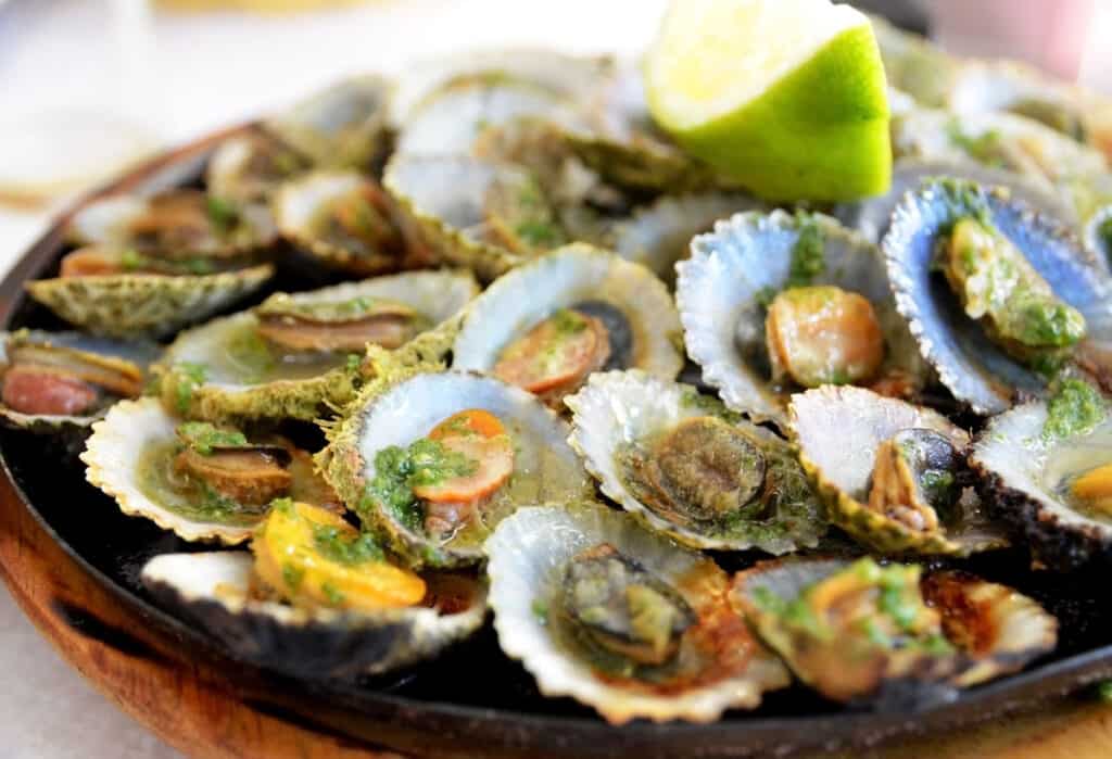 receta de conchas asadas