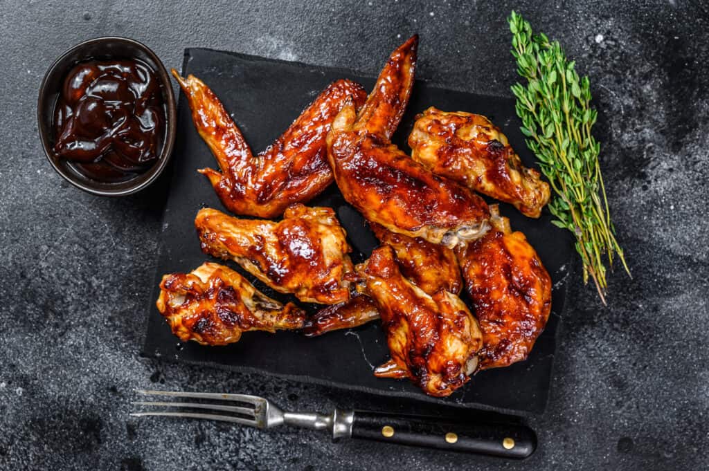 receta de alitas de pollo a la bbq