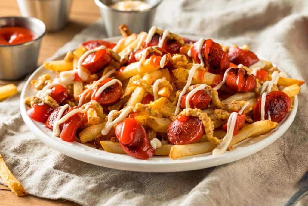 receta de salchipapas